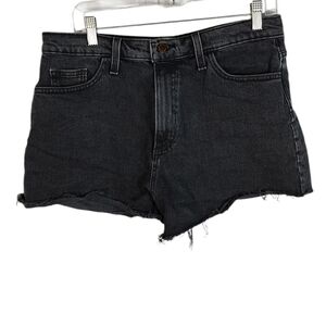 Universal Thread Highest Rise Shortie Short Jean Shorts Black Charcoal 12